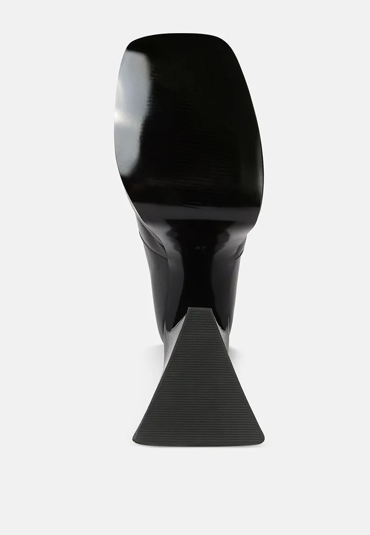 Frosty High Platform Block Heel Chelsea Boot By Ruw