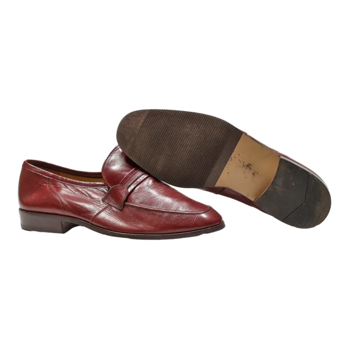 GALLUS Loafer Shoes Brown Leather Mens UK 7.5