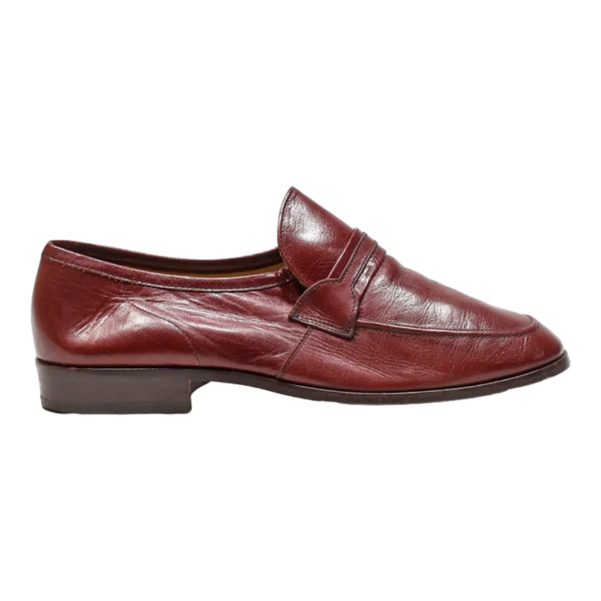 GALLUS Loafer Shoes Brown Leather Mens UK 7.5