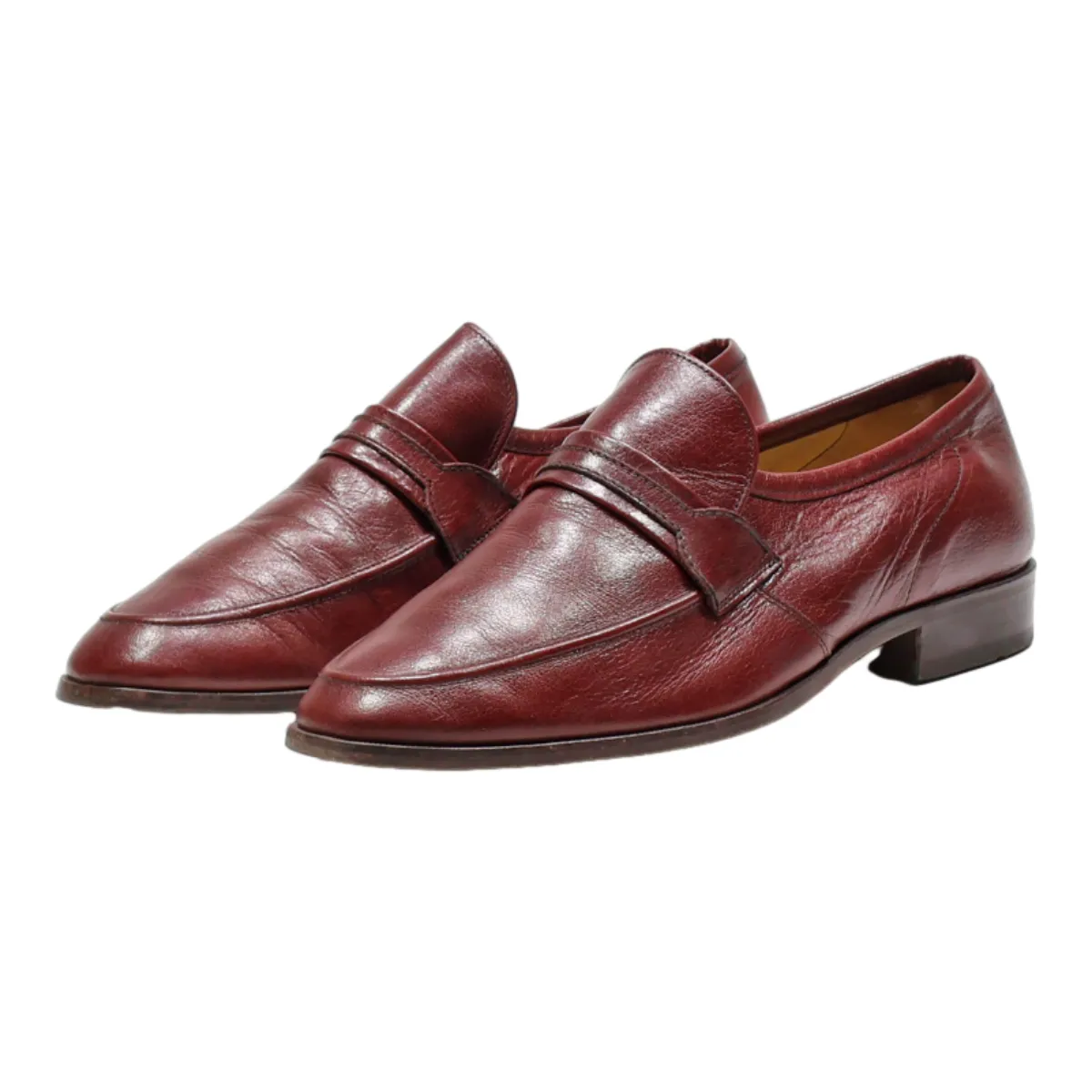GALLUS Loafer Shoes Brown Leather Mens UK 7.5
