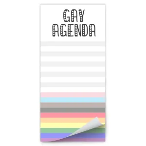 Gay Agenda Magnetic Notepad