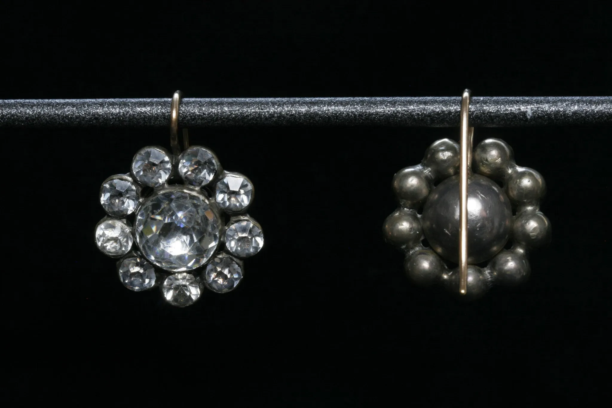 Georgian Paste Flower Earrings