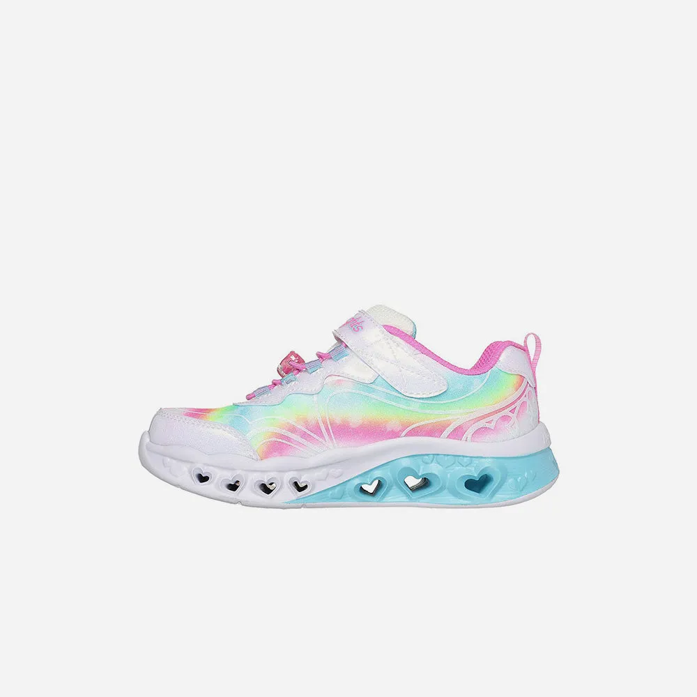 Giày Sneaker Bé Gái Skechers Flutter Heart Lights - Trắng
