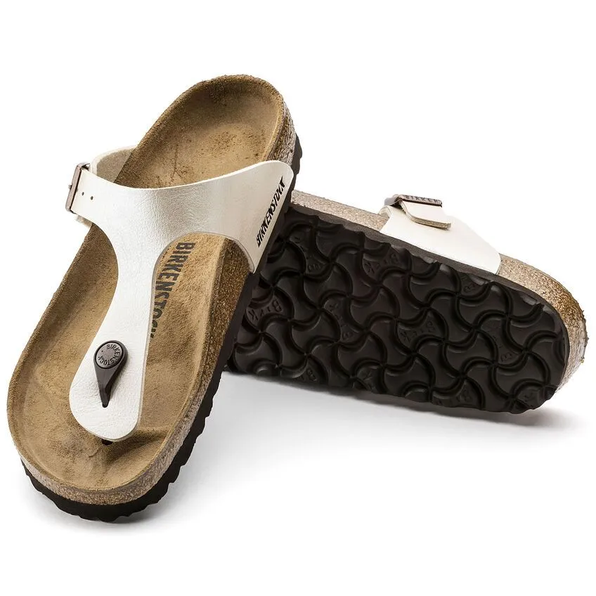 'Gizeh BS' women's slide toe sandal - Off white