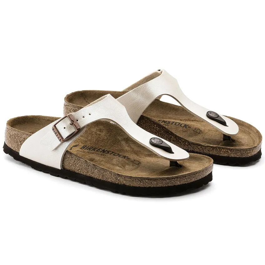 'Gizeh BS' women's slide toe sandal - Off white