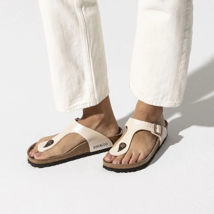 'Gizeh BS' women's slide toe sandal - Off white