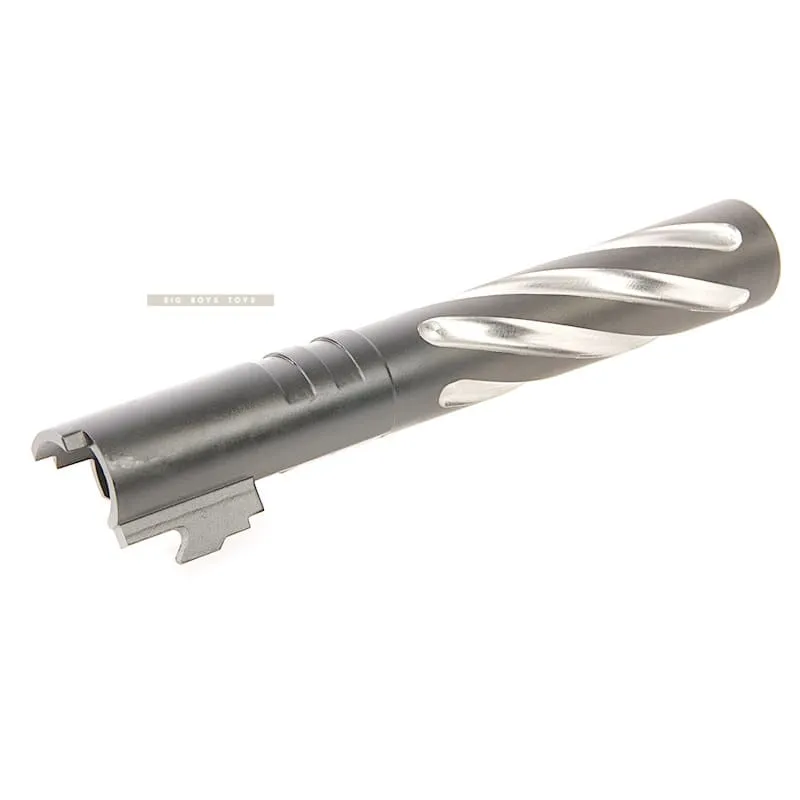 GK Tactical Stainless Steel Tornado Outer Barrel for Tokyo Marui Hi-Capa 5.1 GBB - Black