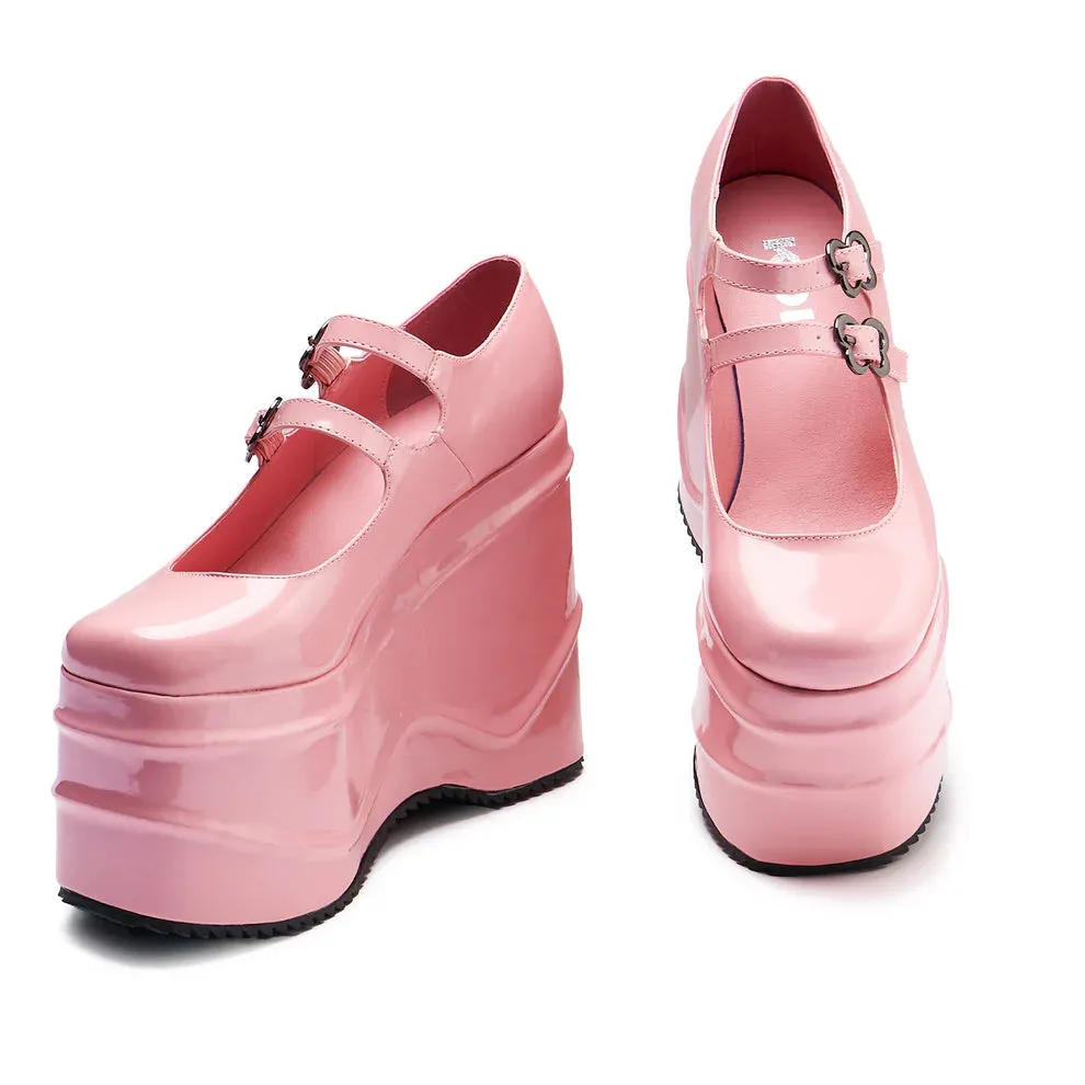 Good Fairy Princess Mega Platform Mary Janes - Pink-Size 7-Clearance