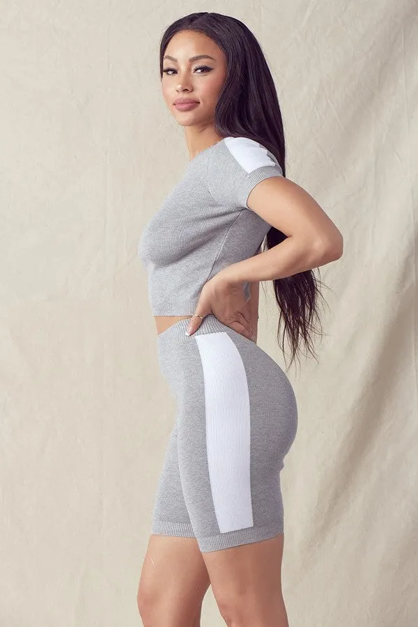 Good Girl Biker Shorts set