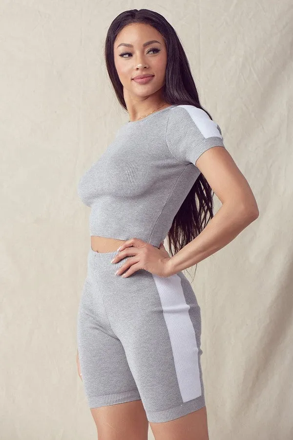 Good Girl Biker Shorts set