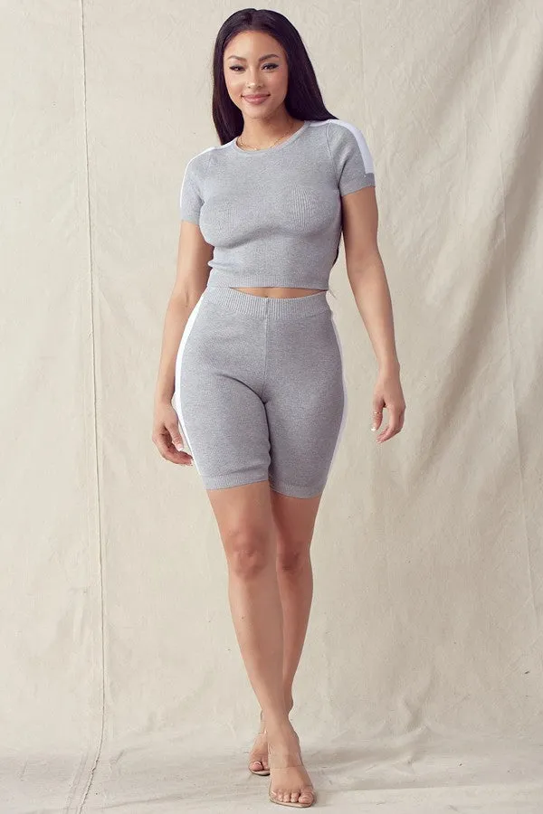 Good Girl Biker Shorts set