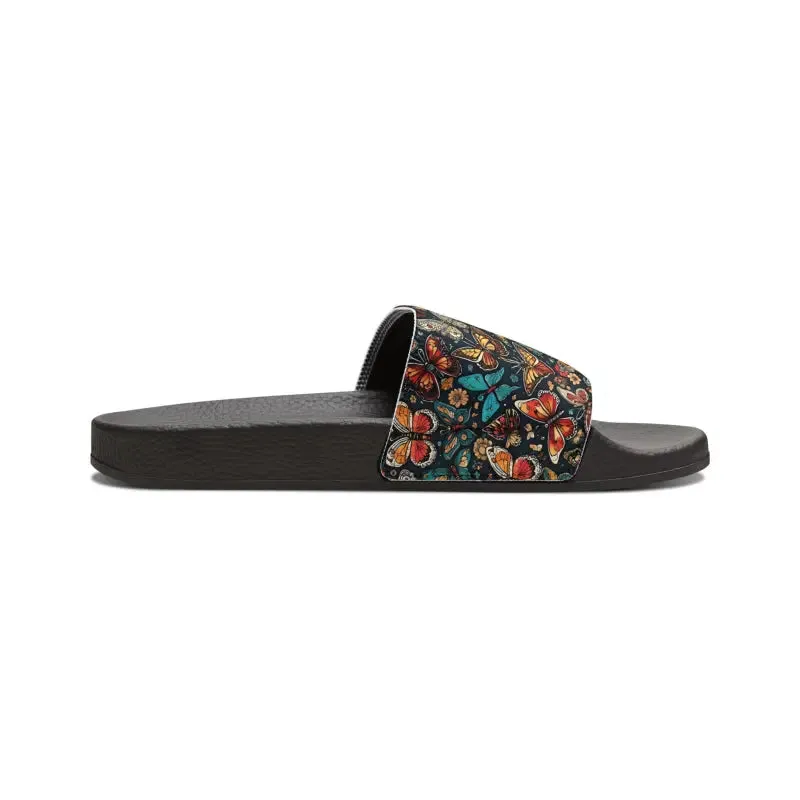 Graphic Butterflies Slide Sandals for Summer Vibe
