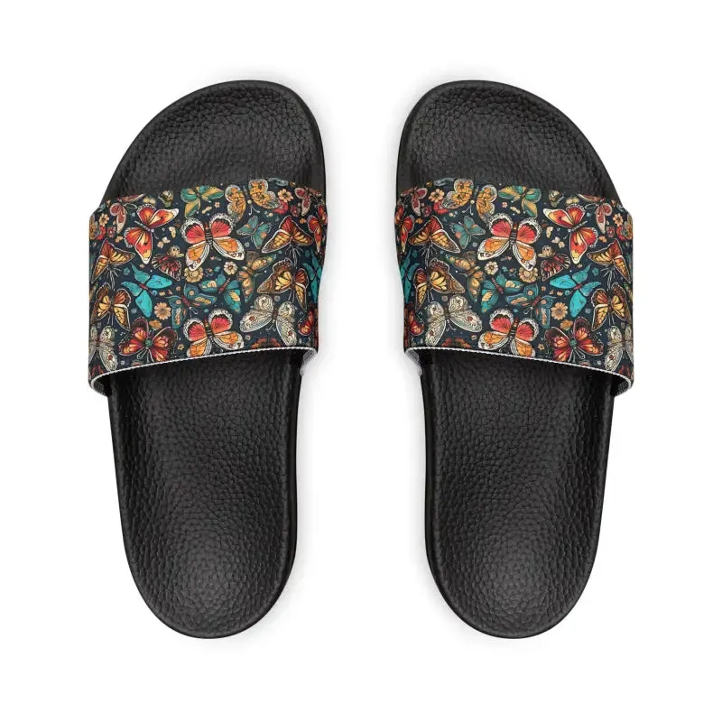 Graphic Butterflies Slide Sandals for Summer Vibe