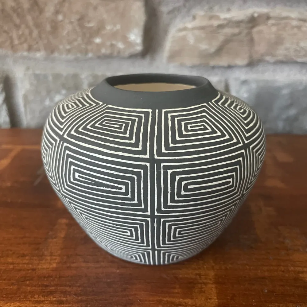 Hand Painted Ceramic Vessel