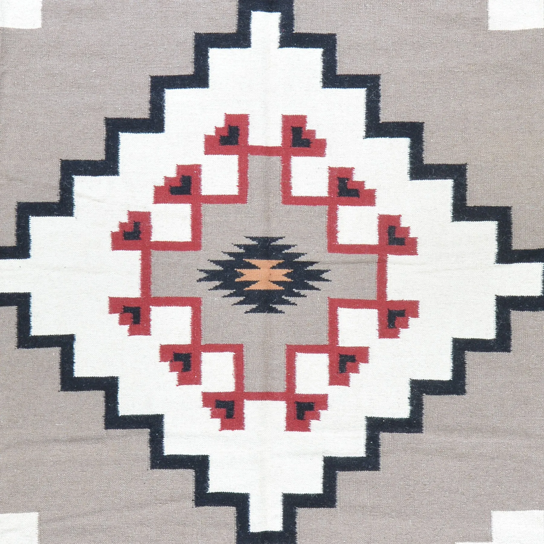 Hand-Woven Navajo Design Southwestern Style Rug (Size 9.11 X 13.7) Cwral-7626