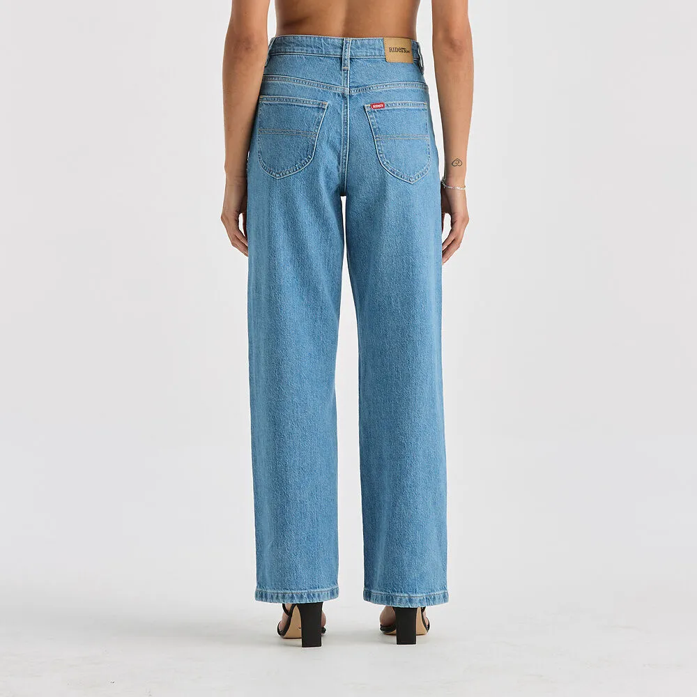 Hi Wide Jean - Worn In Blue
