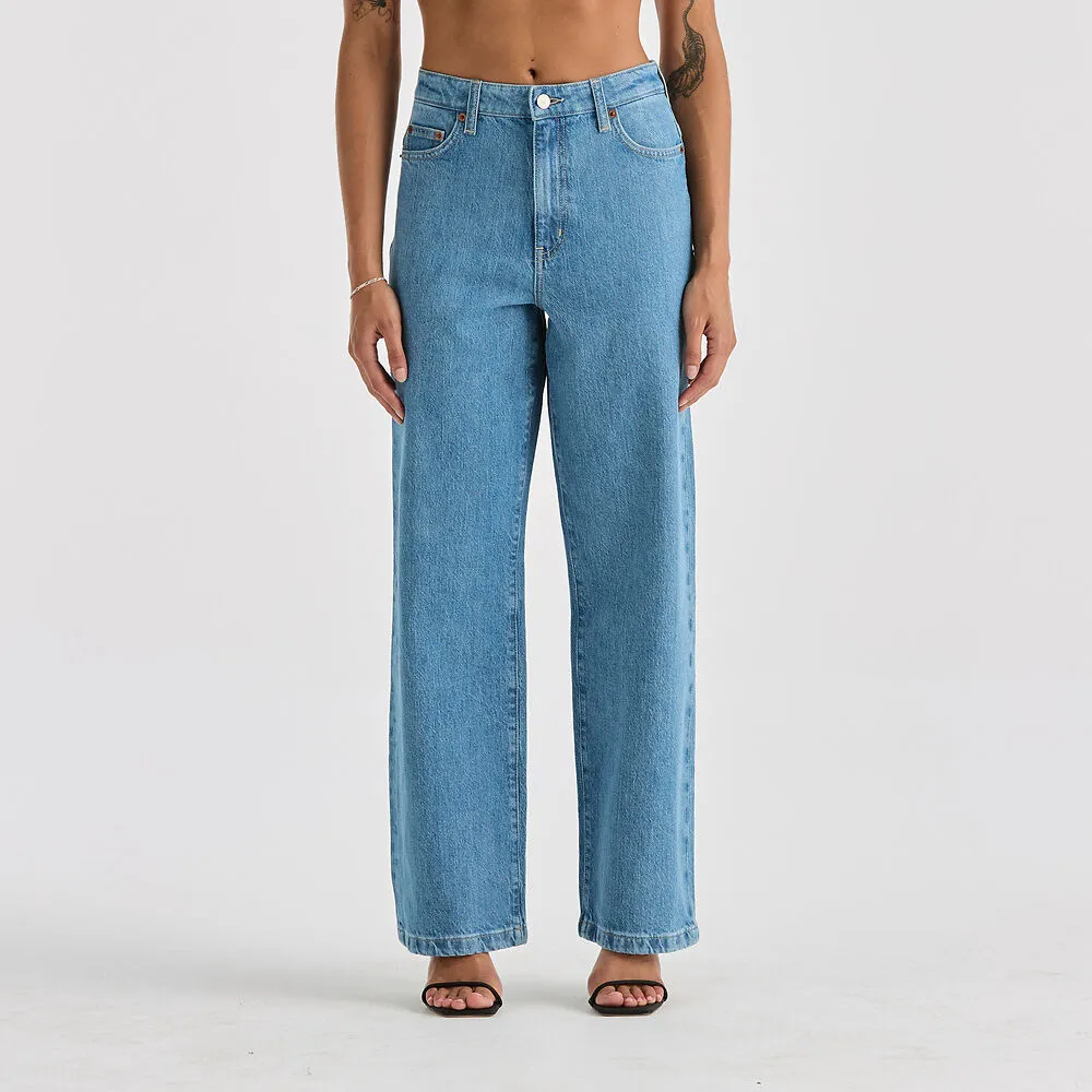 Hi Wide Jean - Worn In Blue