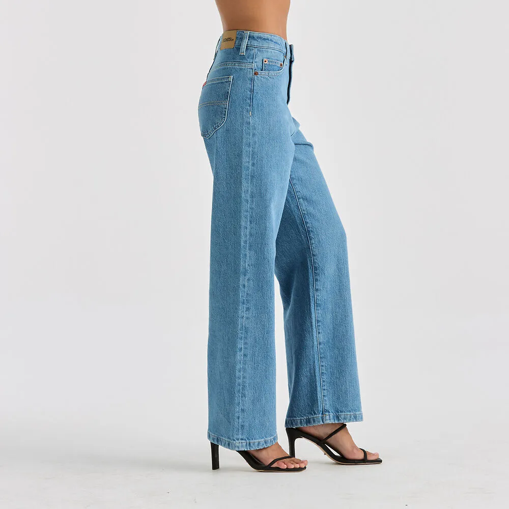 Hi Wide Jean - Worn In Blue