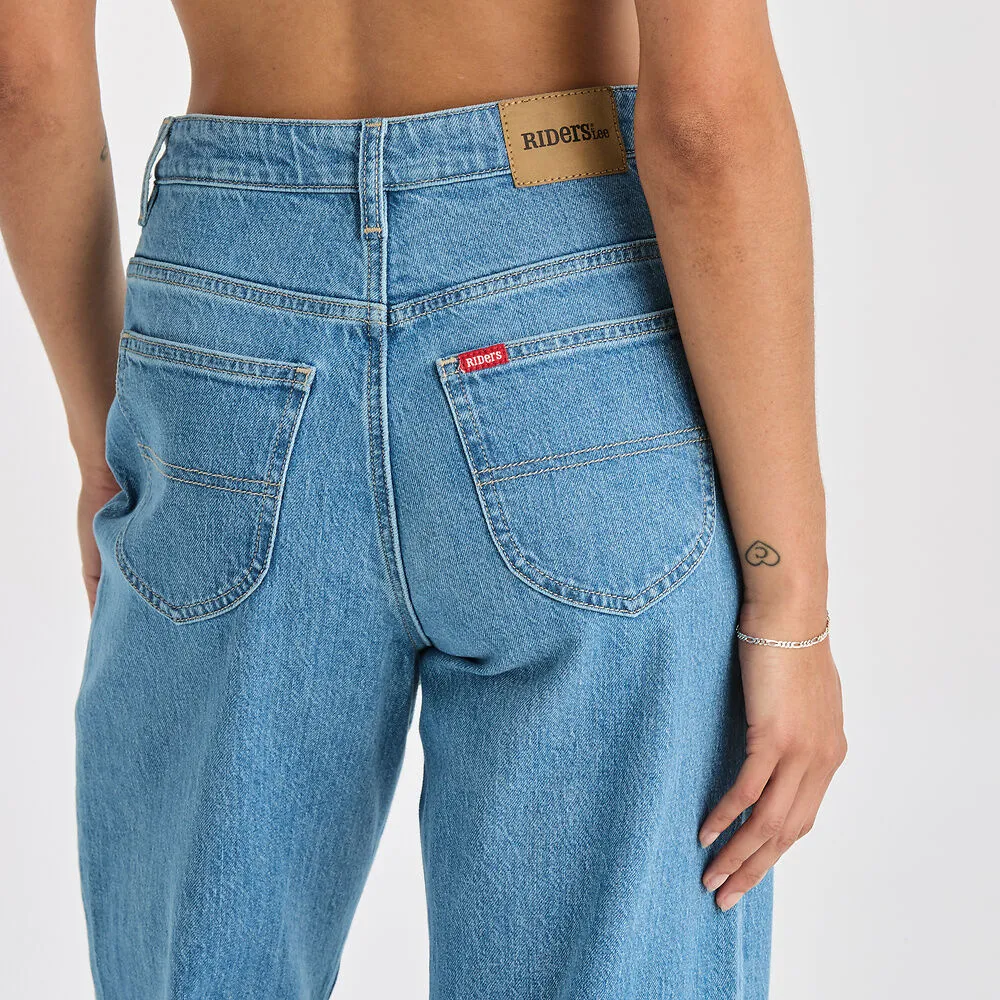 Hi Wide Jean - Worn In Blue