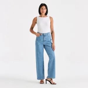 Hi Wide Jean - Worn In Blue