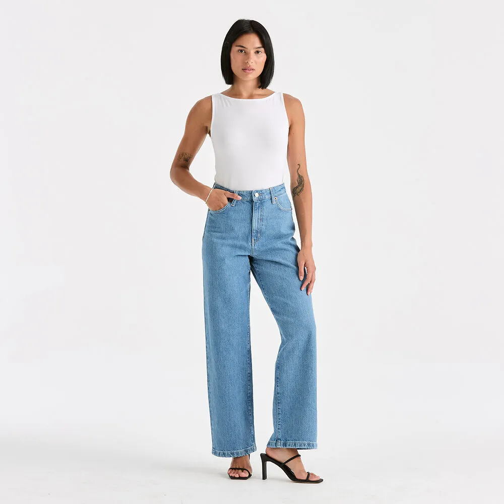 Hi Wide Jean - Worn In Blue