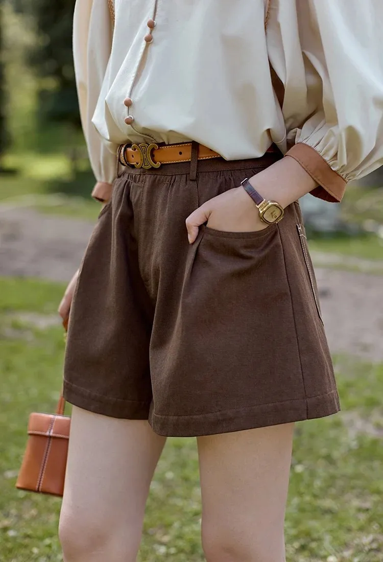 High Waisted Casual Loose Shorts