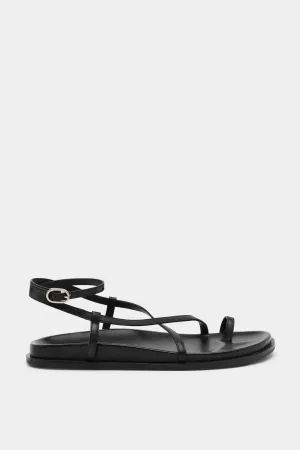 Hilary Leather Sandal - Black