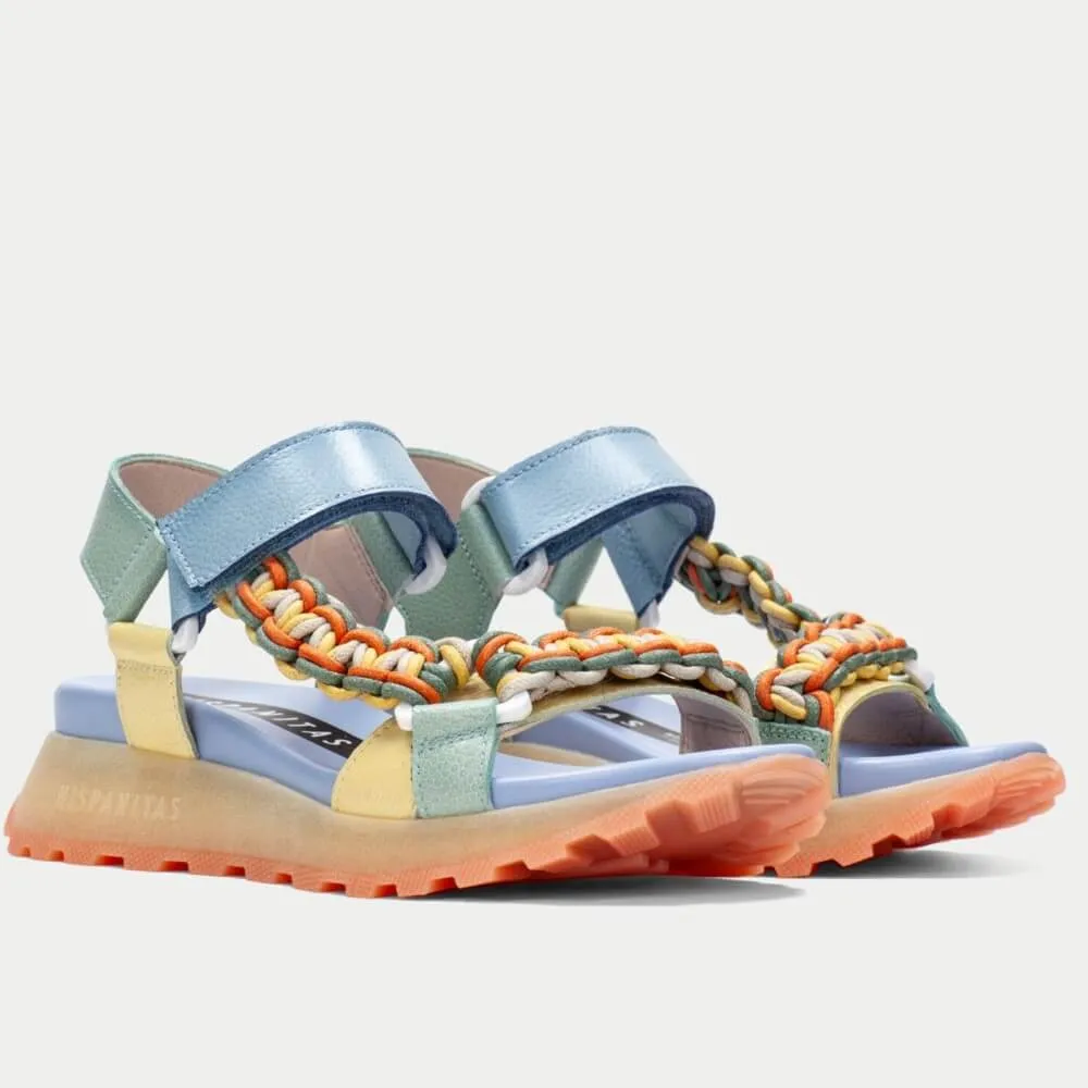 Hispanitas Sport Sandals Maui eucalyptus-banana-sky HV253898-BLUE
