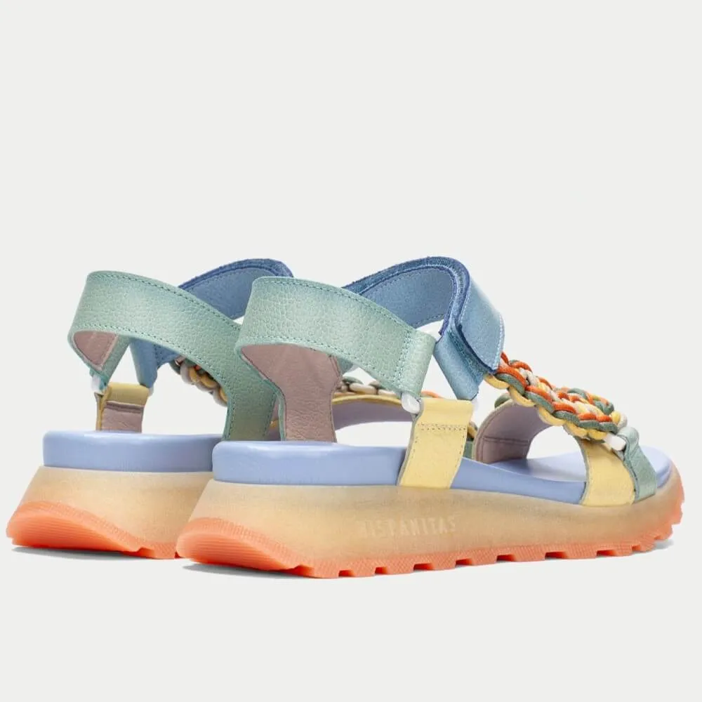 Hispanitas Sport Sandals Maui eucalyptus-banana-sky HV253898-BLUE