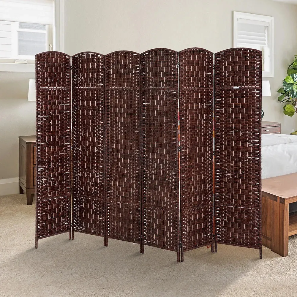 HOMCOM 6 Panel Woven Wicker Room Divider Privacy Screen, product was used to stage homes, great condition! Retails $150 