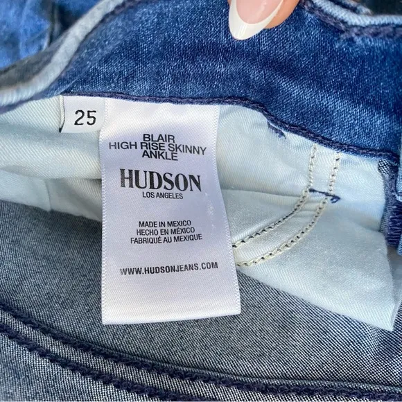 Hudson Navy Blue Women’s Blair High Rise Skinny Jeans
