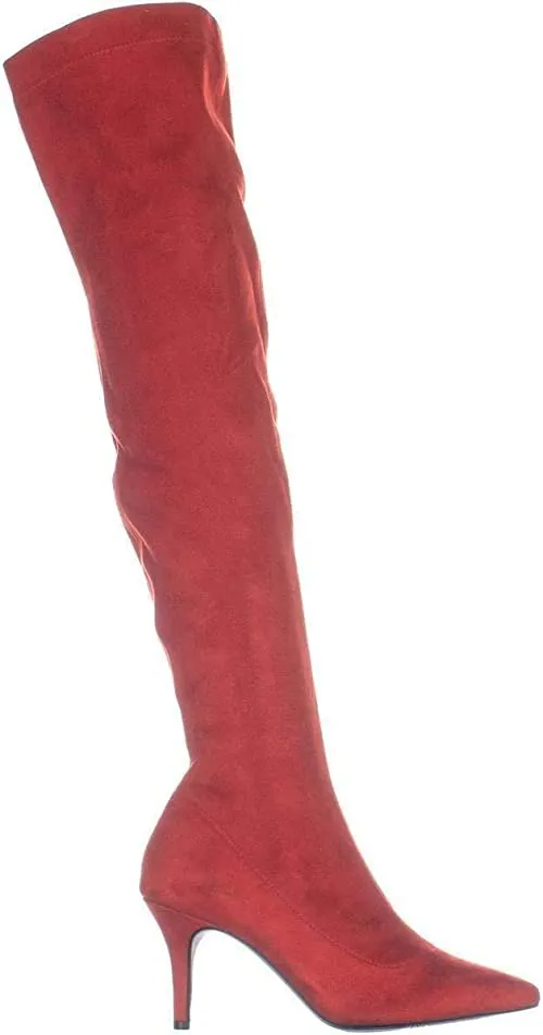 INC International Concepts Womens BRIELLAF Fabric Pointed, Red Lava, Size 6.5