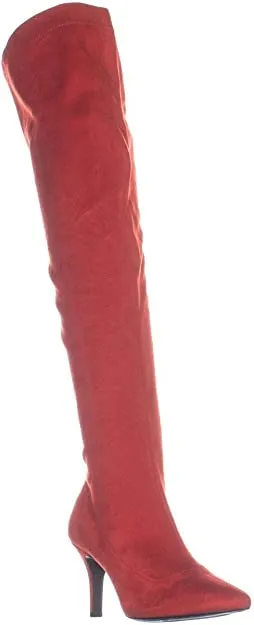 INC International Concepts Womens BRIELLAF Fabric Pointed, Red Lava, Size 6.5