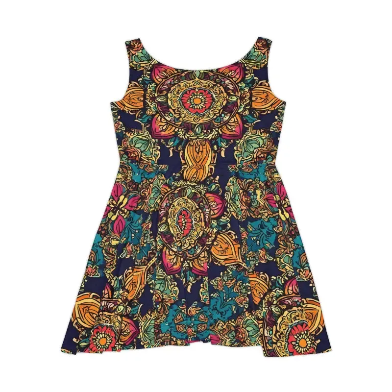 Intricately Designed Indian Skater Dress for Bold Style