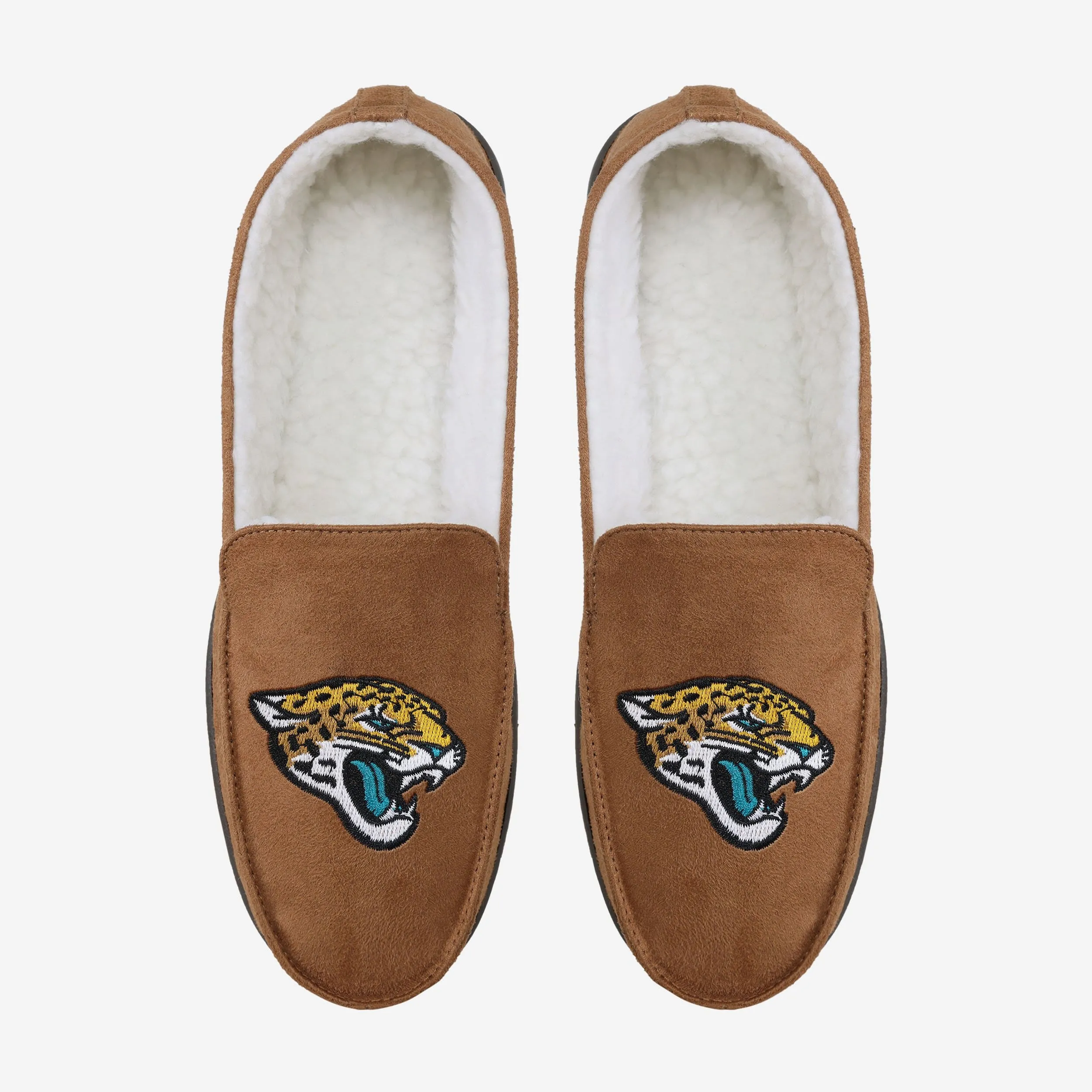 Jacksonville Jaguars Beige Moccasin Slipper