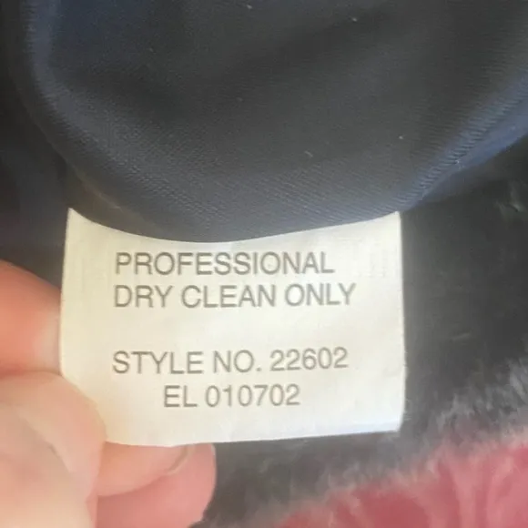 Jamie Sadock Size M Woman’s Faux Fur Coat Toggle Metal Buttons Black Gray