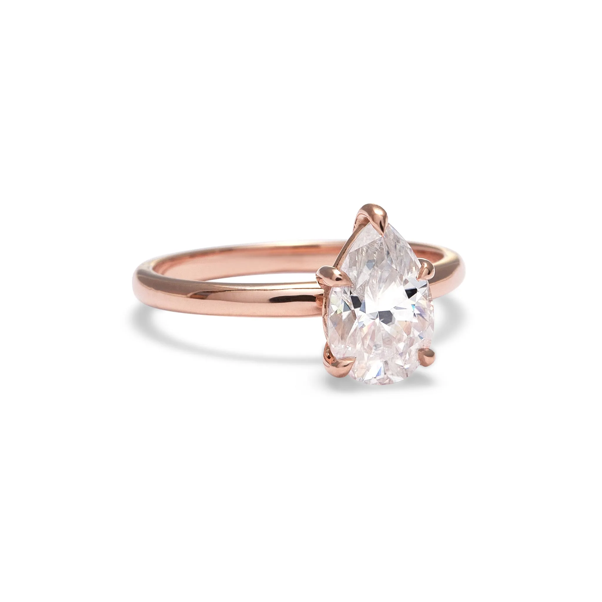 Jenny Pear Cut Moissanite Engagement Ring (5 prongs)