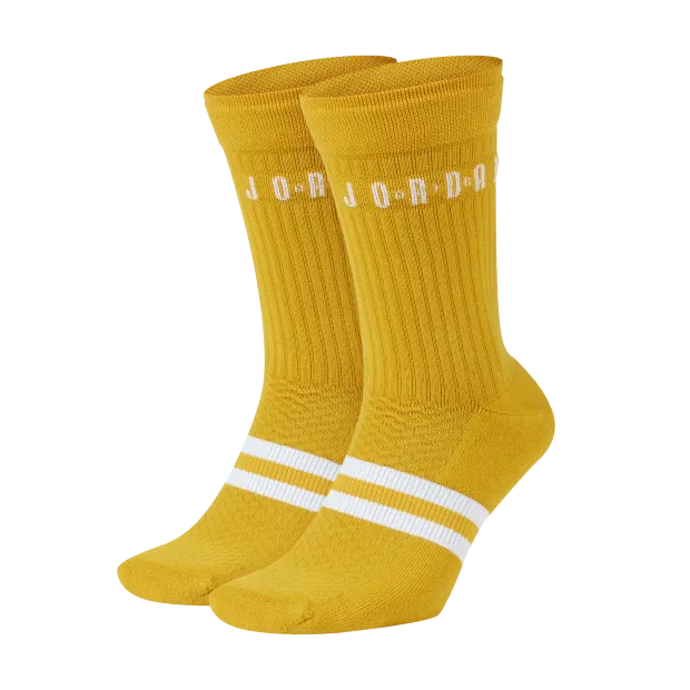 Jordan Legacy Crew Socks 'Sulfur/White'