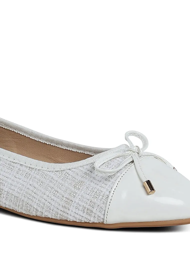 Junpey Plaid Tweed Ballet Flats By RAG