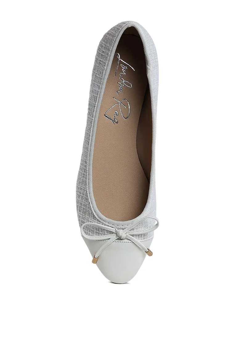 Junpey Plaid Tweed Ballet Flats By RAG
