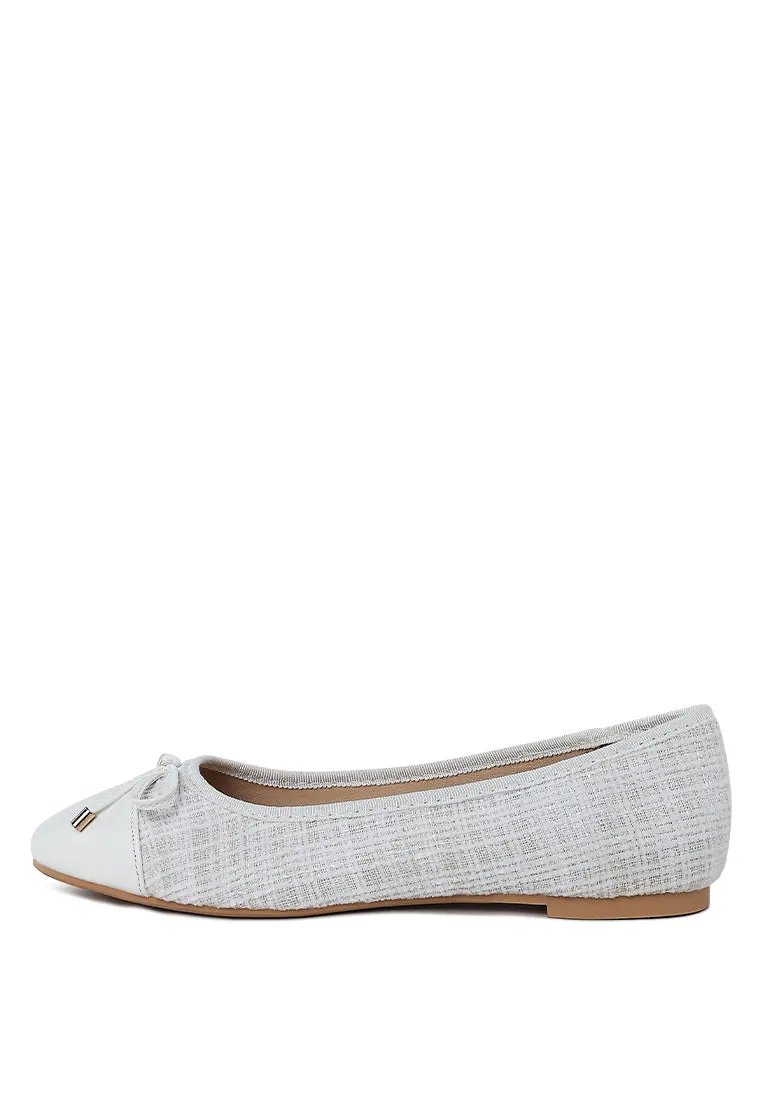Junpey Plaid Tweed Ballet Flats By RAG