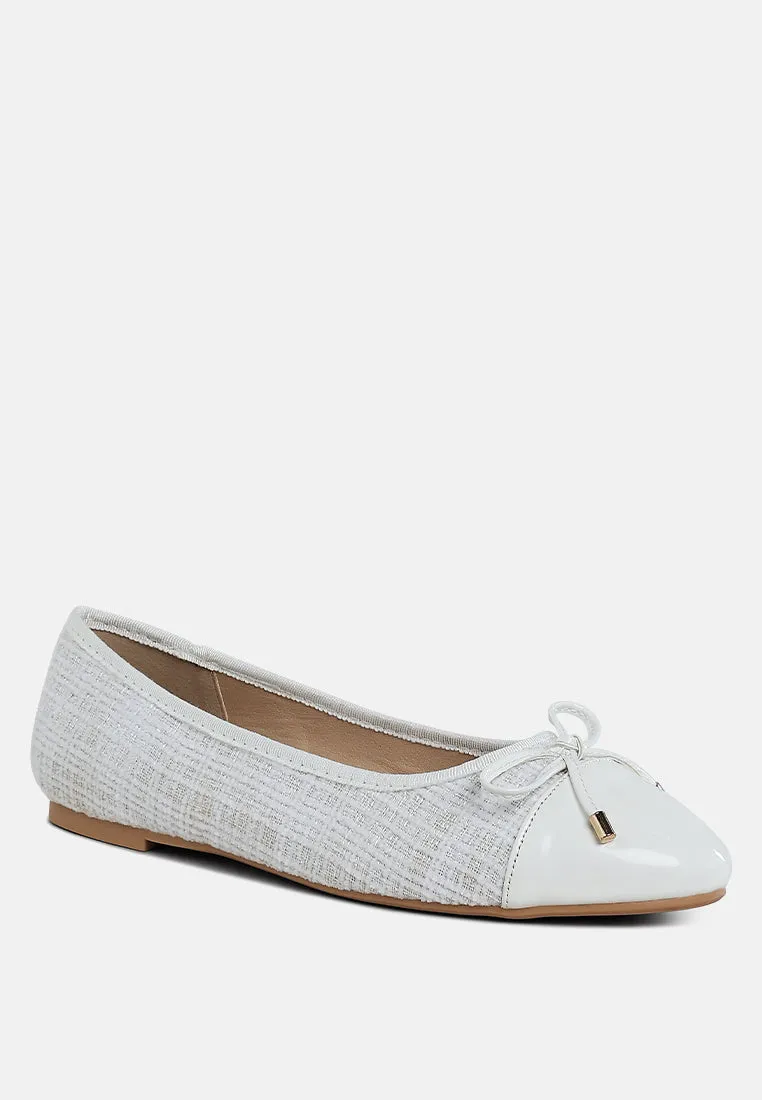 Junpey Plaid Tweed Ballet Flats By RAG
