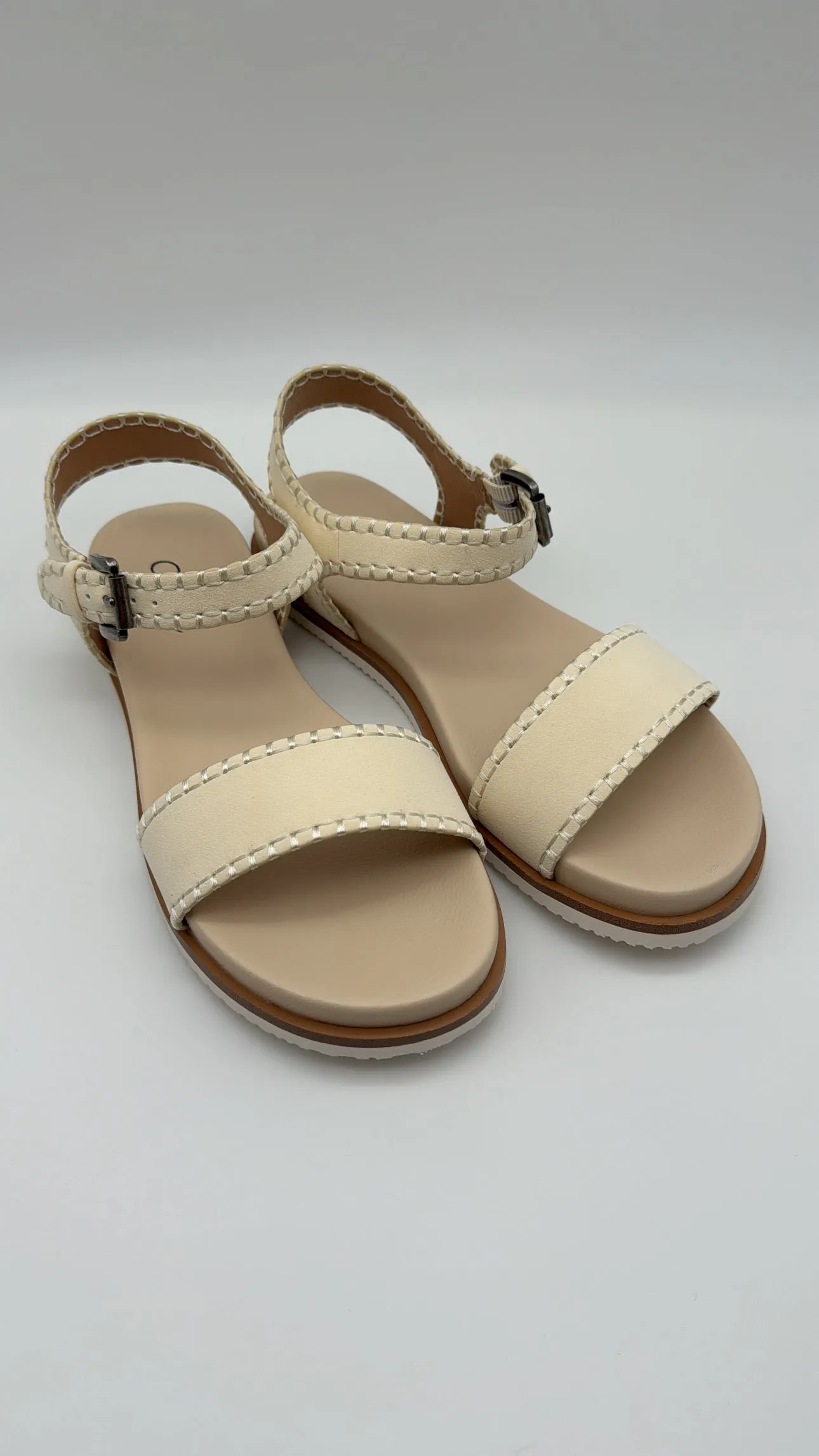 KHLOE ANKLE STRAP SANDAL 2 COLOR OPTIONS