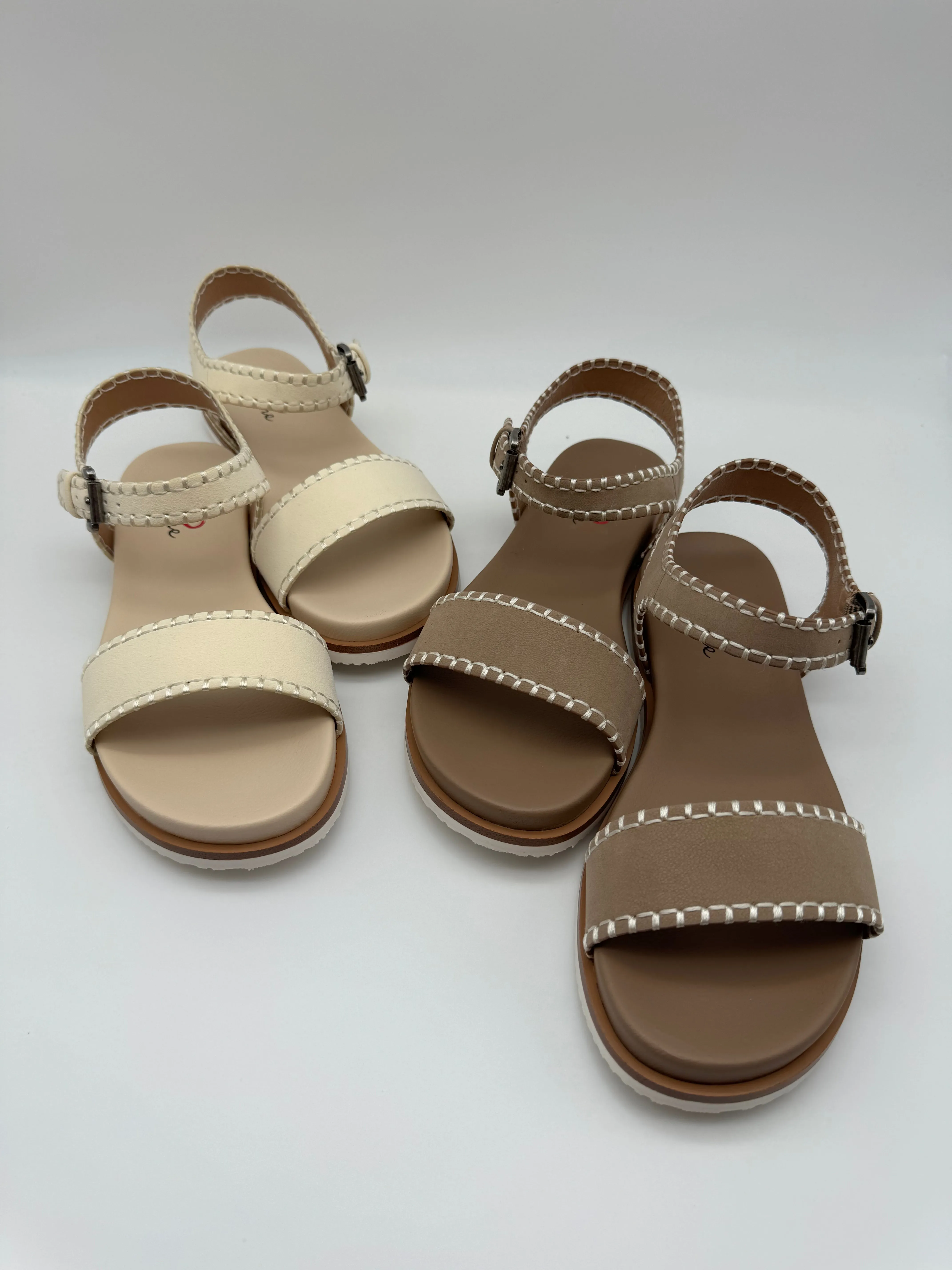 KHLOE ANKLE STRAP SANDAL 2 COLOR OPTIONS