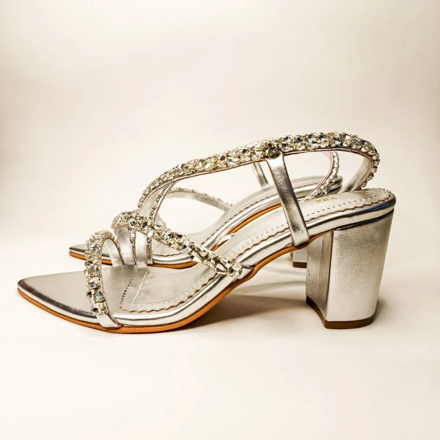 Kiara Embellished Block Heels