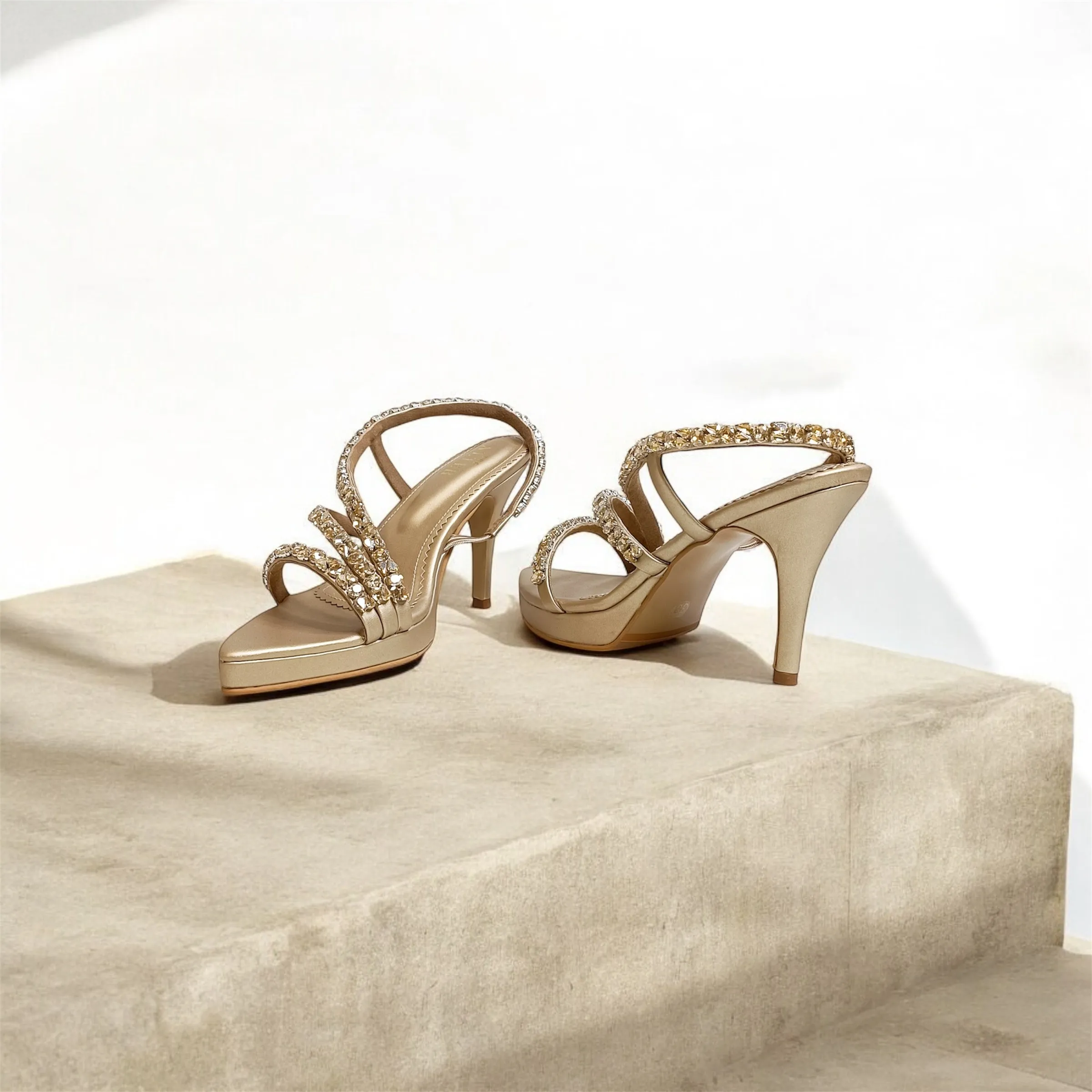 Kiara Embellished Platform Stilettos