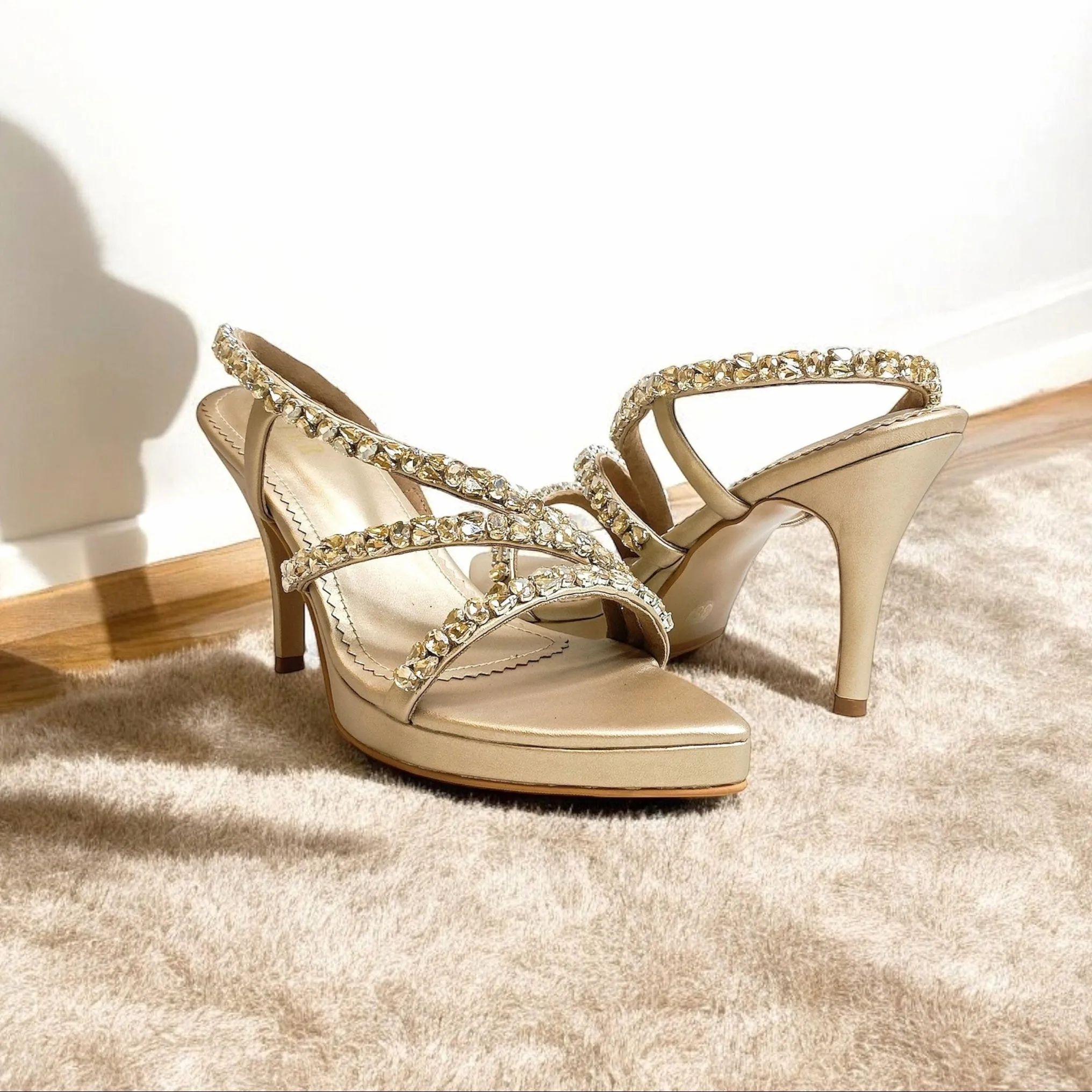 Kiara Embellished Platform Stilettos