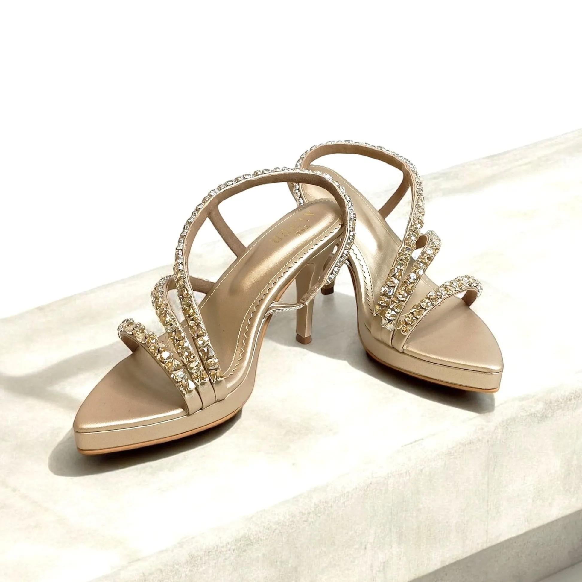 Kiara Embellished Platform Stilettos