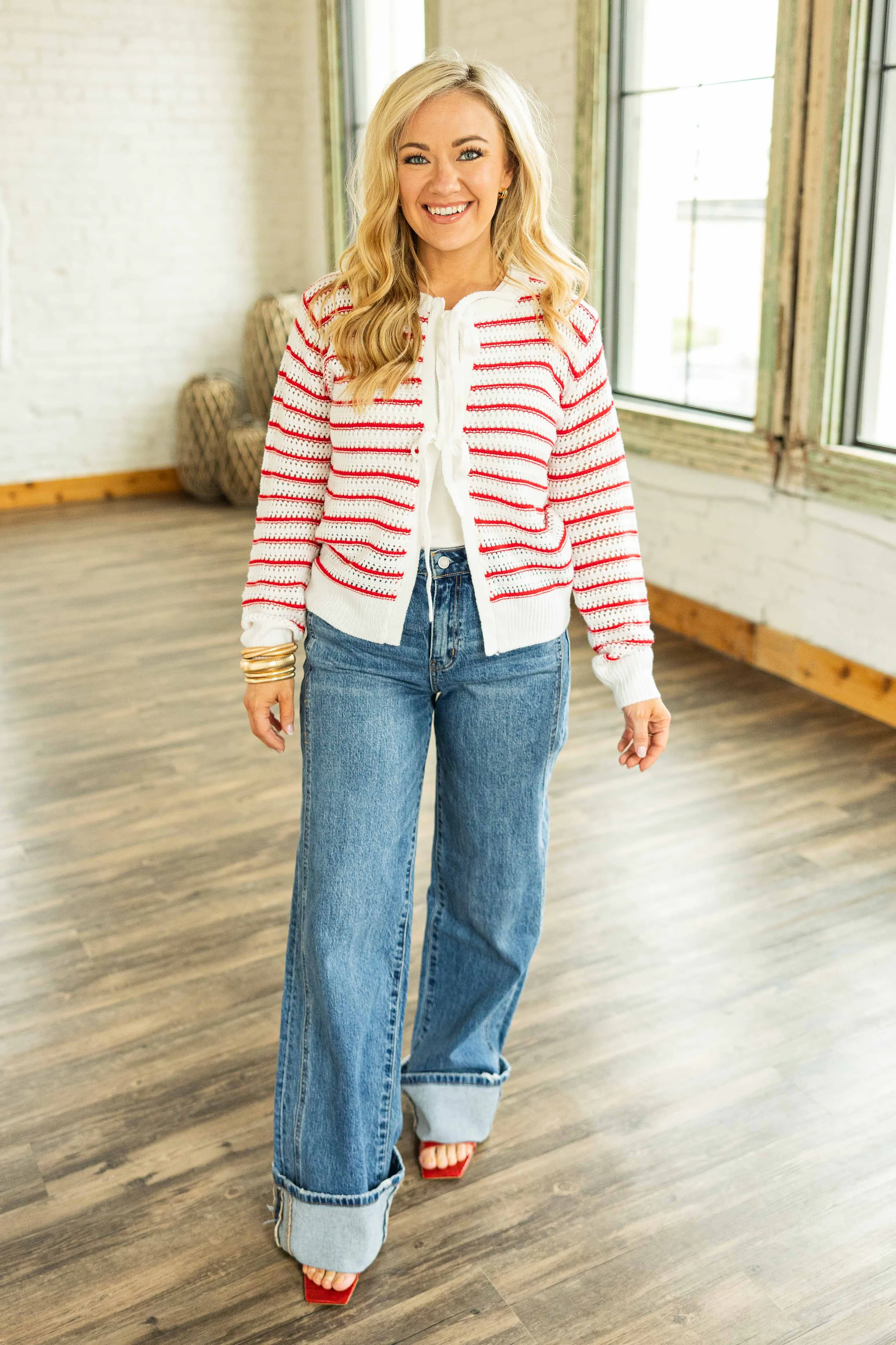 KRIS HIGH RISED CUFFED BAGGY WIDE LEG VERVET JEANS