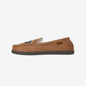 Las Vegas Raiders Beige Moccasin Slipper